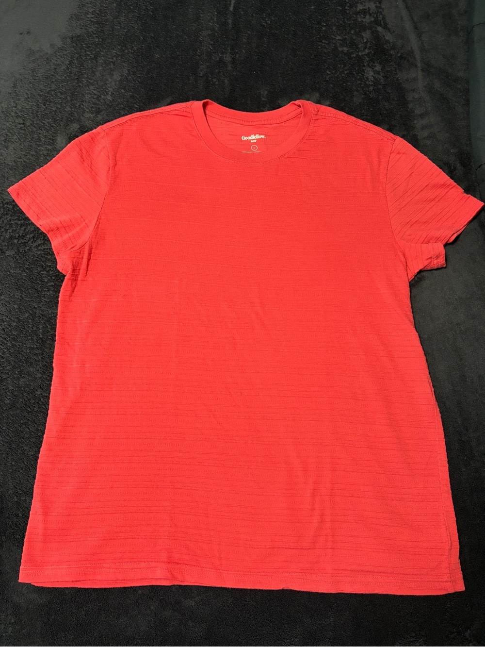 Goodfellow & Co Men's Bright Red Short Sleeve Crew Tee